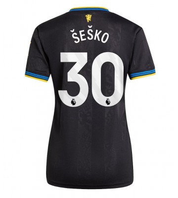 Manchester United Benjamin Sesko #30 Terza Maglia Femmina 2025-26 Manica Corta